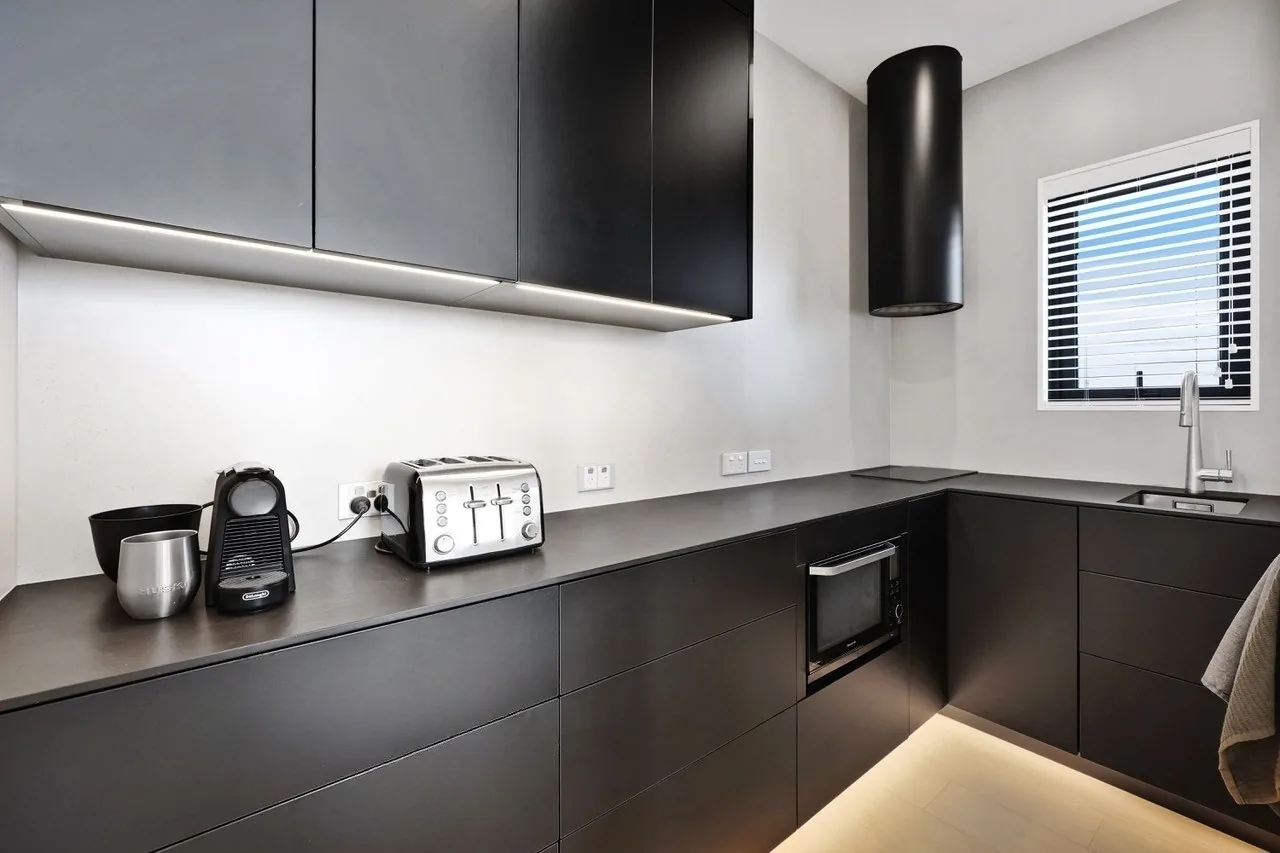 The scullery behind the main kitchen at Penthouse 505
